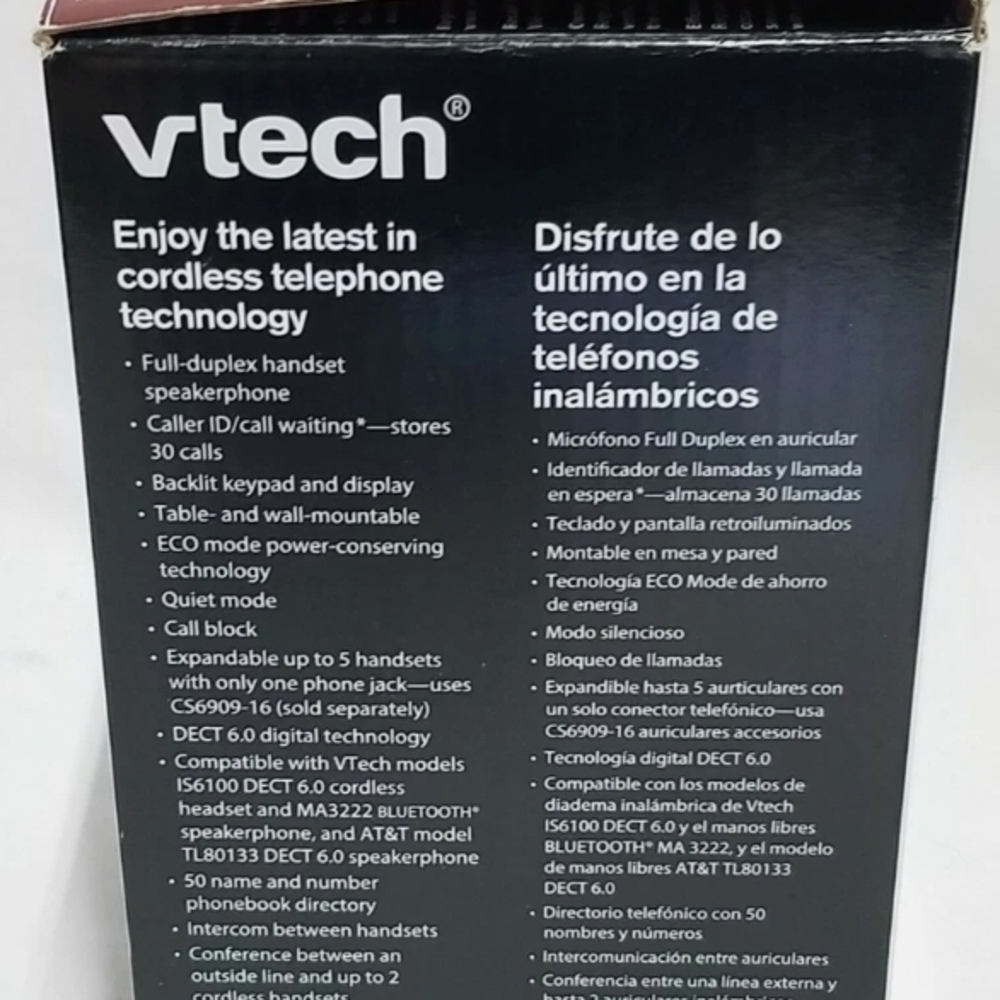 VTech Silver & Black Cordless Phone System - Picture 2 of 3